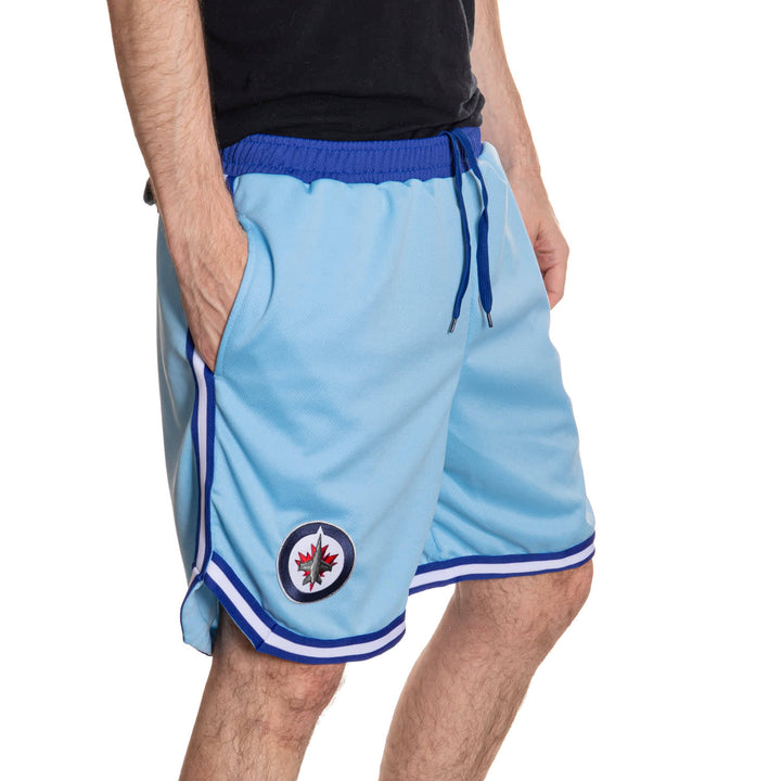 Winnipeg Jets Men's 2 Tone Air Mesh Shorts Lined with Pockets