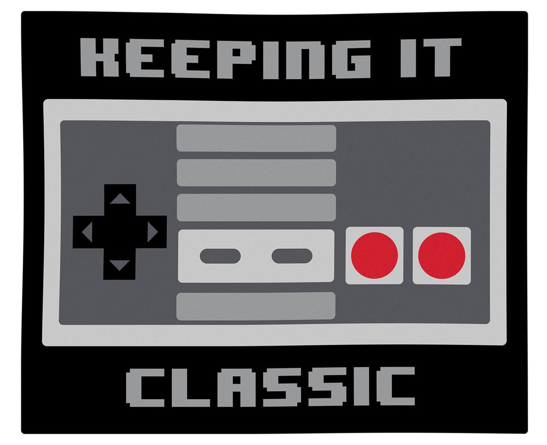 Keeping It Classic Retro Gaming Lightweight Decorative Throw Blanket 