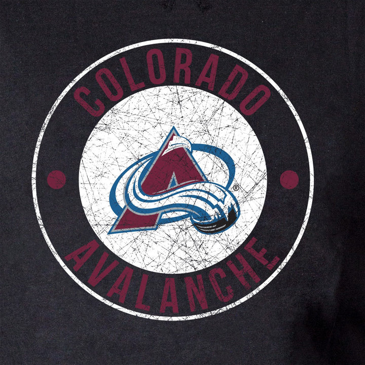 NHL Ladies Official Team Hoodie-  Colorado Avalanche Logo Distressed
