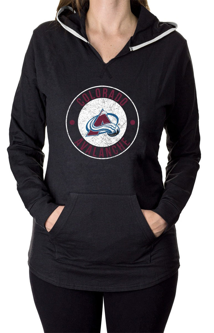 NHL Ladies Official Team Hoodie-  Colorado Avalanche Front
