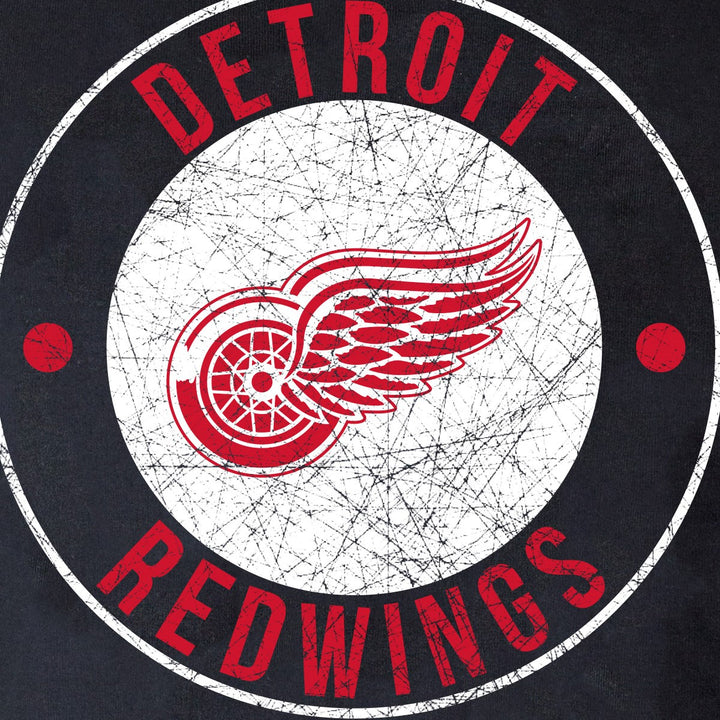 NHL Ladies Official Team Hoodie- Detroit Red Wings Distressed Logo
