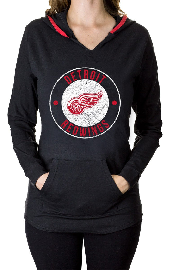 NHL Ladies Official Team Hoodie- Detroit Red Wings Front