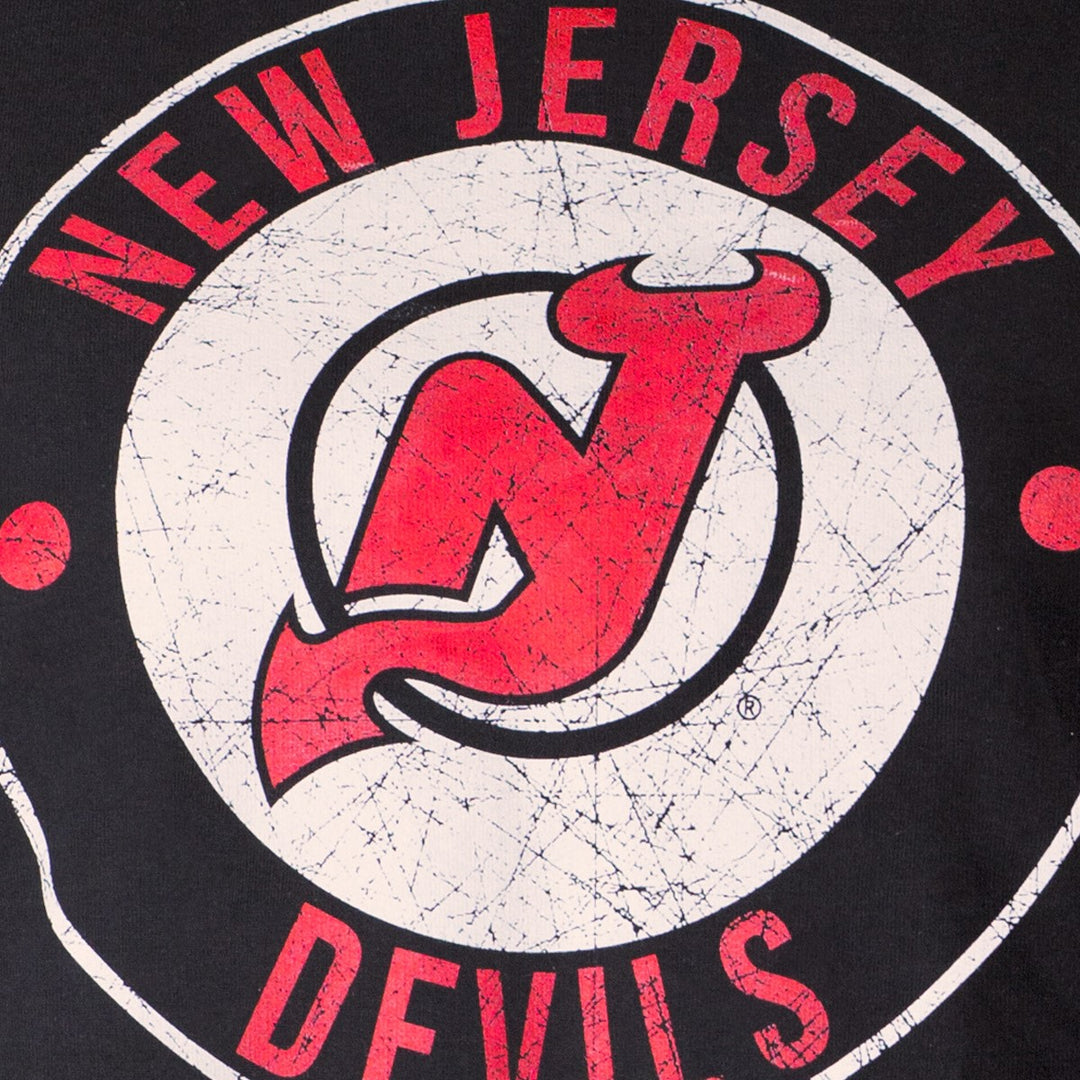 NHL Ladies Official Team Hoodie- New Jersey Devils Distressed Logo