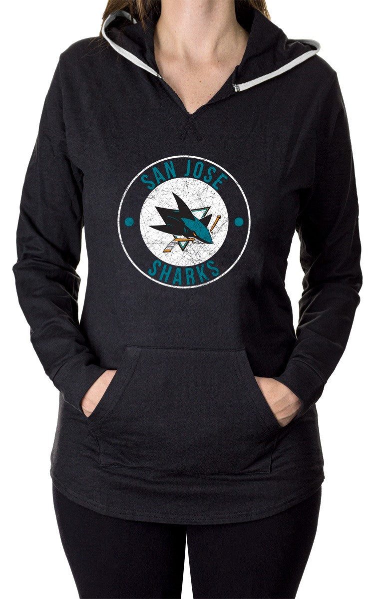 NHL Ladies Official Team Hoodie-  San Jose Sharks Front
