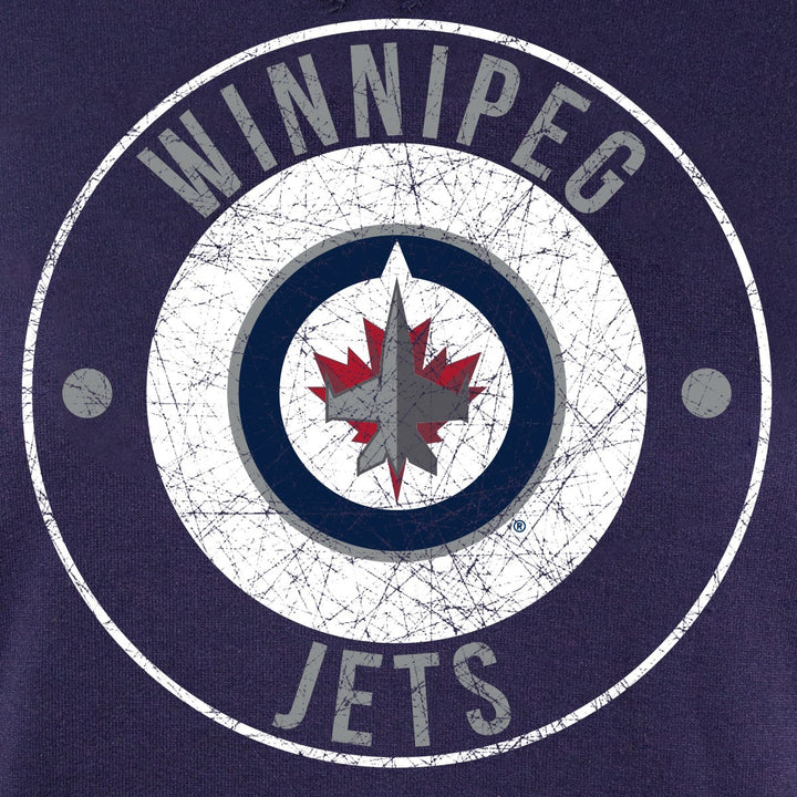 NHL Ladies Official Team Hoodie- Winnipeg Jets Distressed Logo
