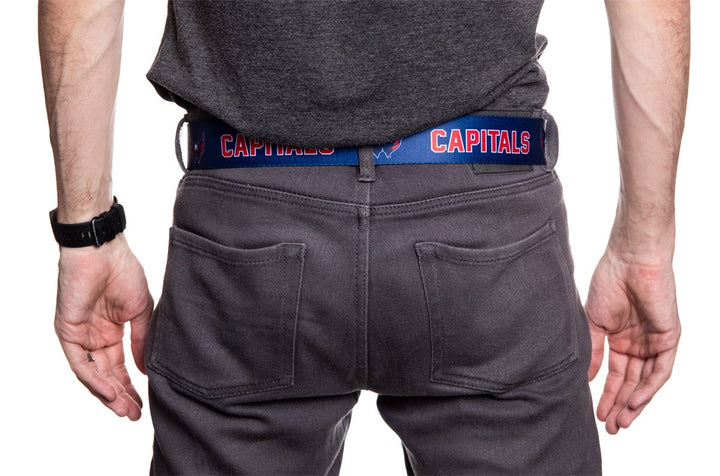 Washington Capitals Adjustable Woven Belt Back View