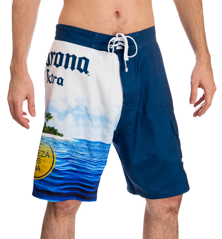 Mens Corona Summer Can Boardshort - front view