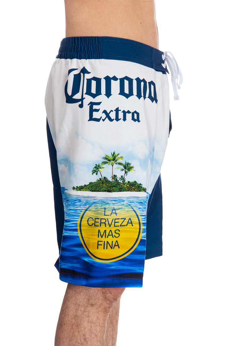 Mens Corona Summer Can Boardshort - front side print view