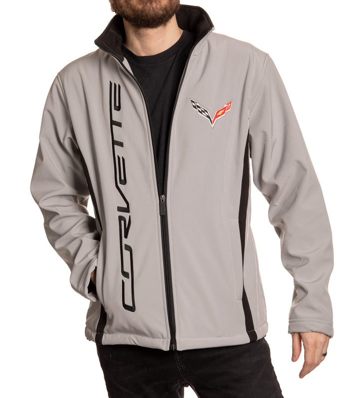Corvette All Season Jacket in Silver Front View