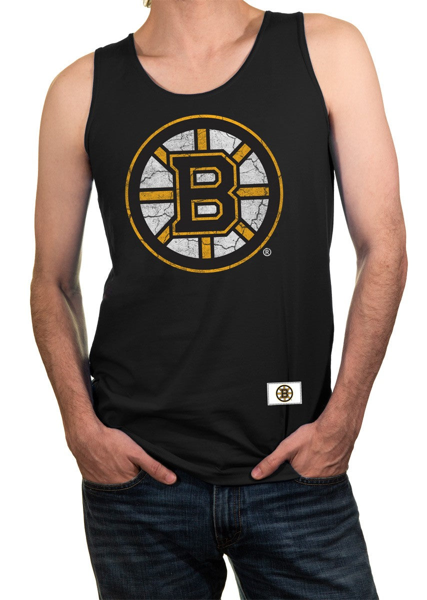 Mens NHL Team Logo Tank Top- Boston Bruins