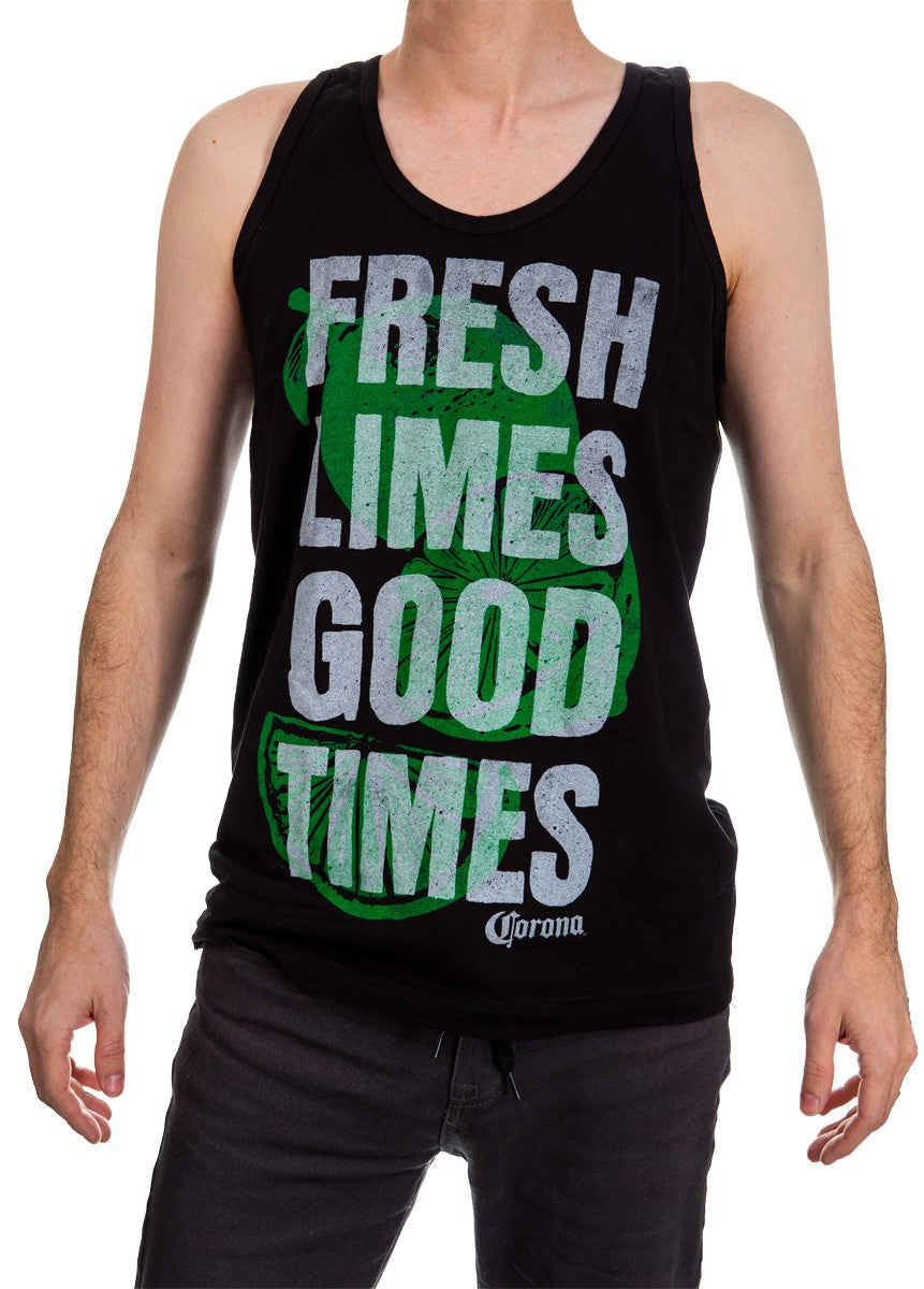 Mens Corona Extra Tank Top- "Fresh Limes Good Times"