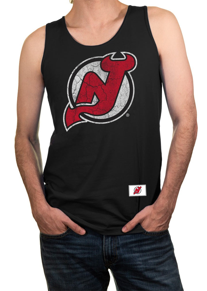 Mens NHL Team Logo Tank Top- New Jersey Devils 