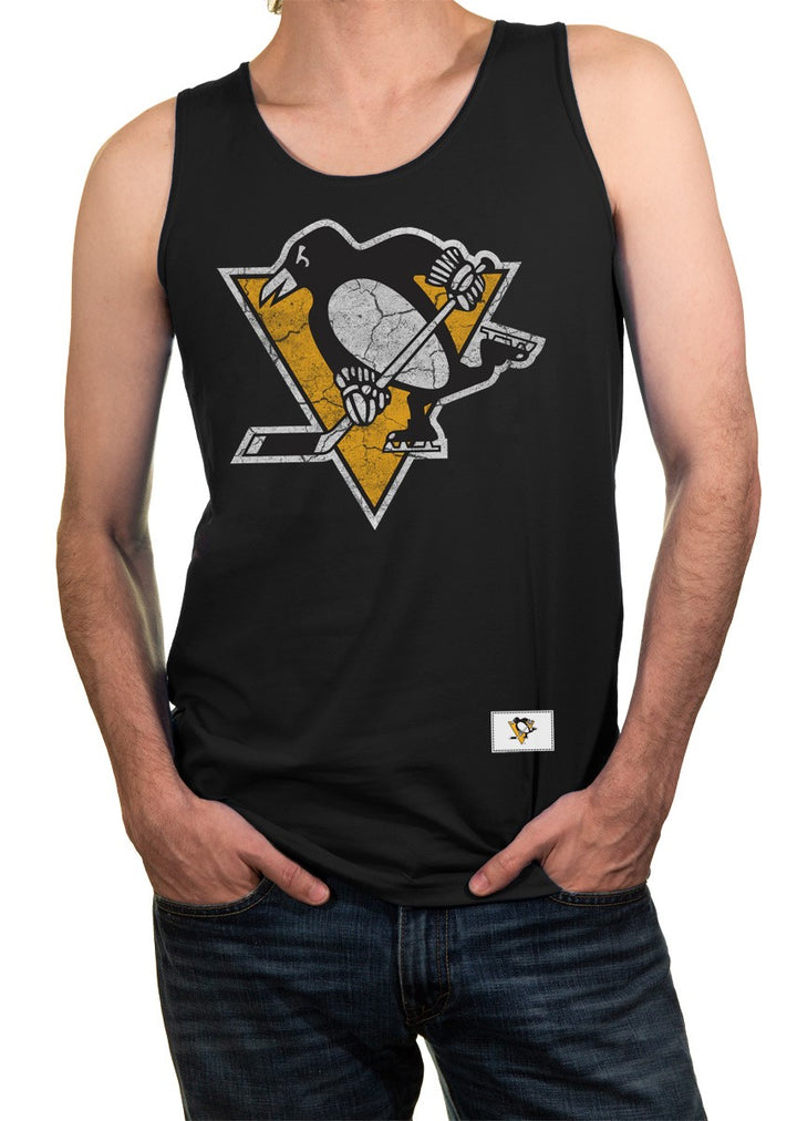 Mens NHL Team Logo Tank Top- Pittsburgh Penguins