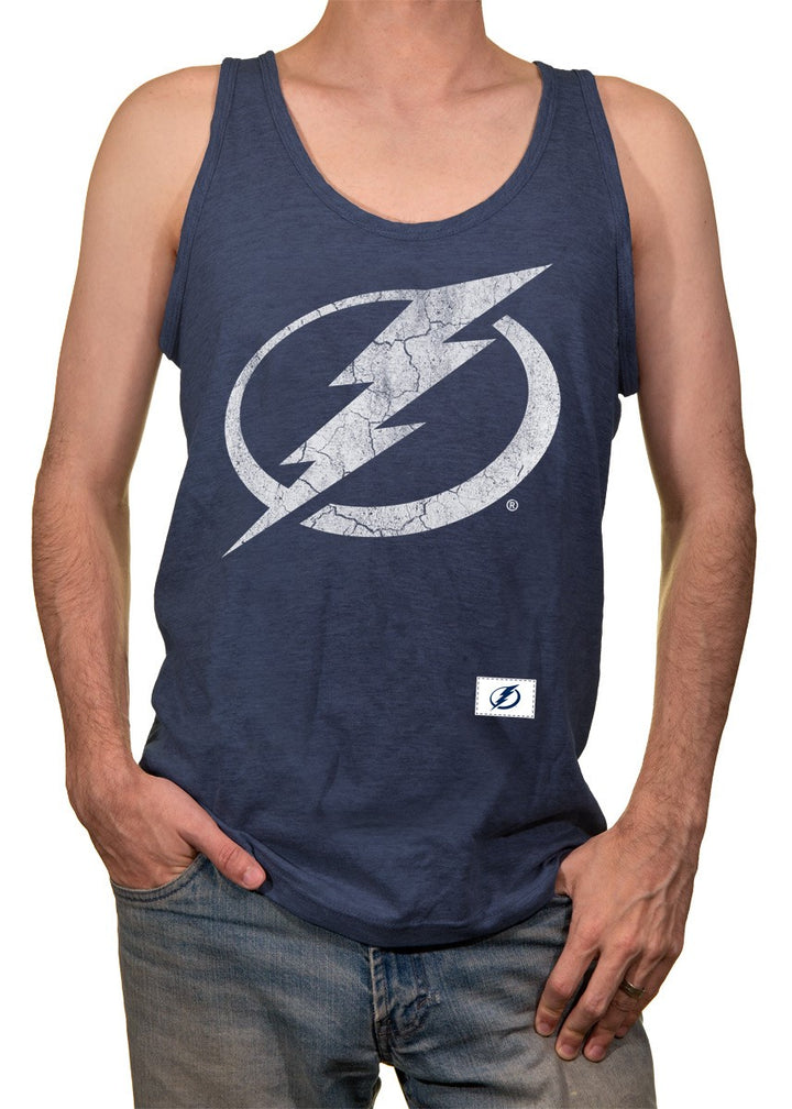 Mens NHL Team Logo Tank Top- Tampa Bay Lightning