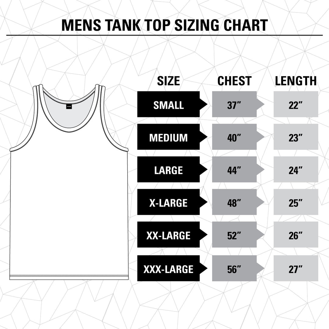 Washington Capitals Large Logo Tank Top Size Guide.