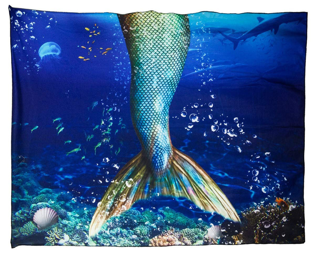 Realistic Mermaid Tail Blanket