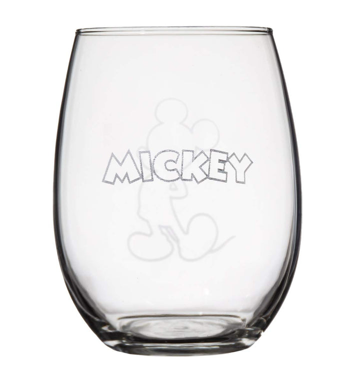 Disney Collectible Stemless Glass Set - Mickey and Minnie