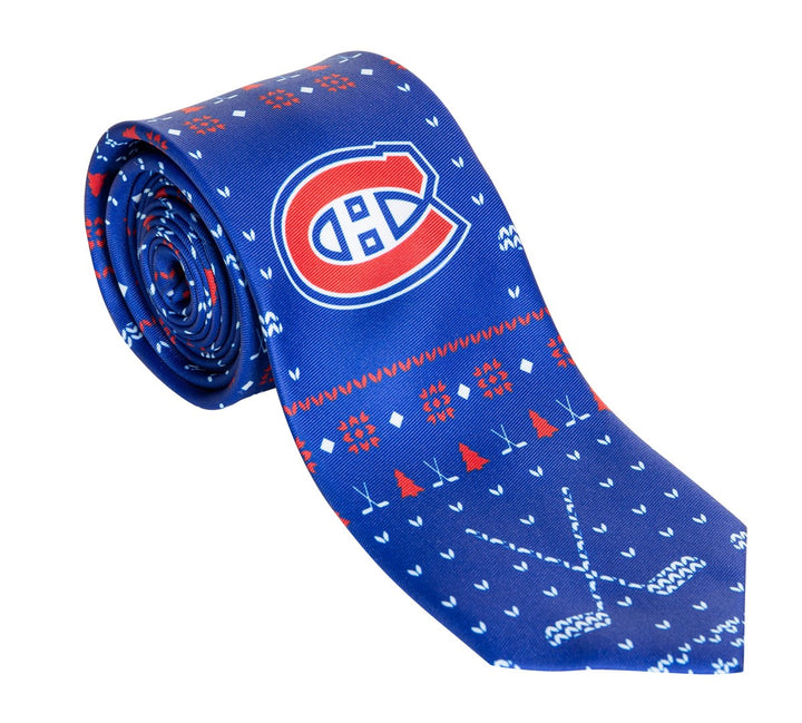 Montreal Canadiens Ugly Christmas Tie.