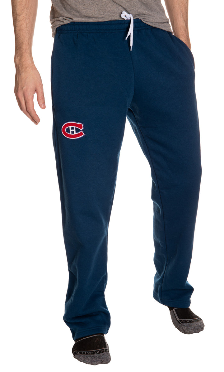Montreal Canadiens Embroidered Logo Sweatpants Front View 