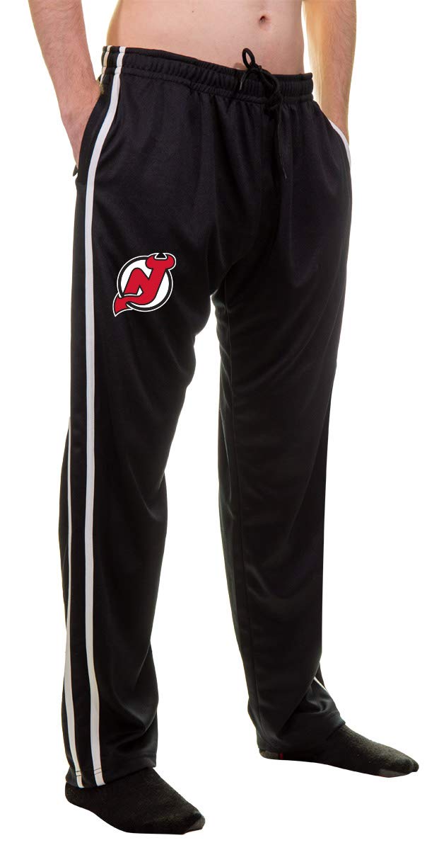 NHL Men's Striped Training Pant- New Jersey Devils