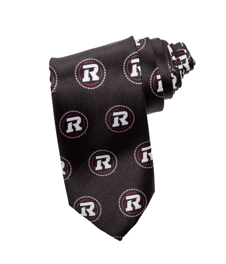 Mens CFL Logo Necktie- Ottawa Redblacks