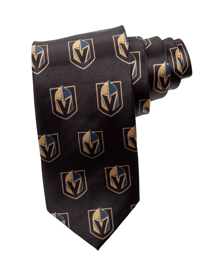 NHL Men's All Over Team Logo Neck Tie- Vegas Golden Knights 