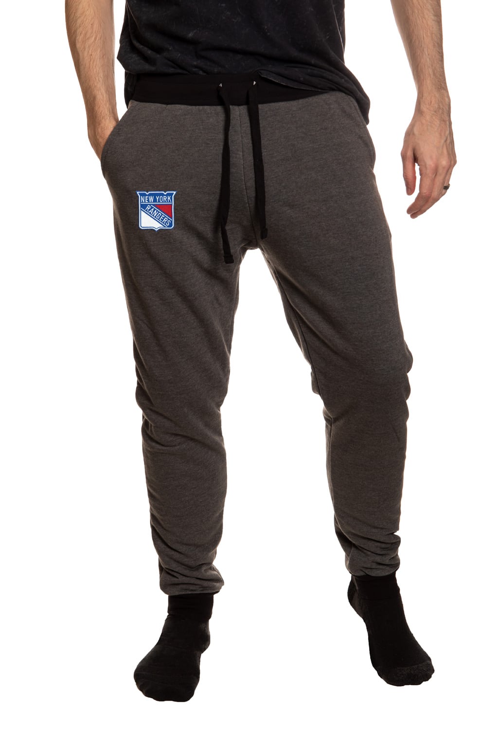 New York Rangers Sherpa Lined Sweatpants with Pockets