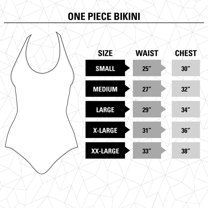 One Piece Seattle Kraken Swim Suit Size Guide