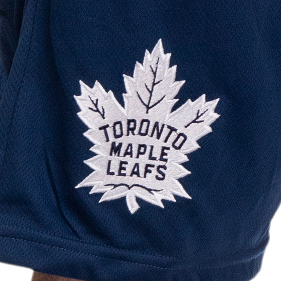 NHL Mens Air Mesh Shorts-Toronto Maple Leafs Logo