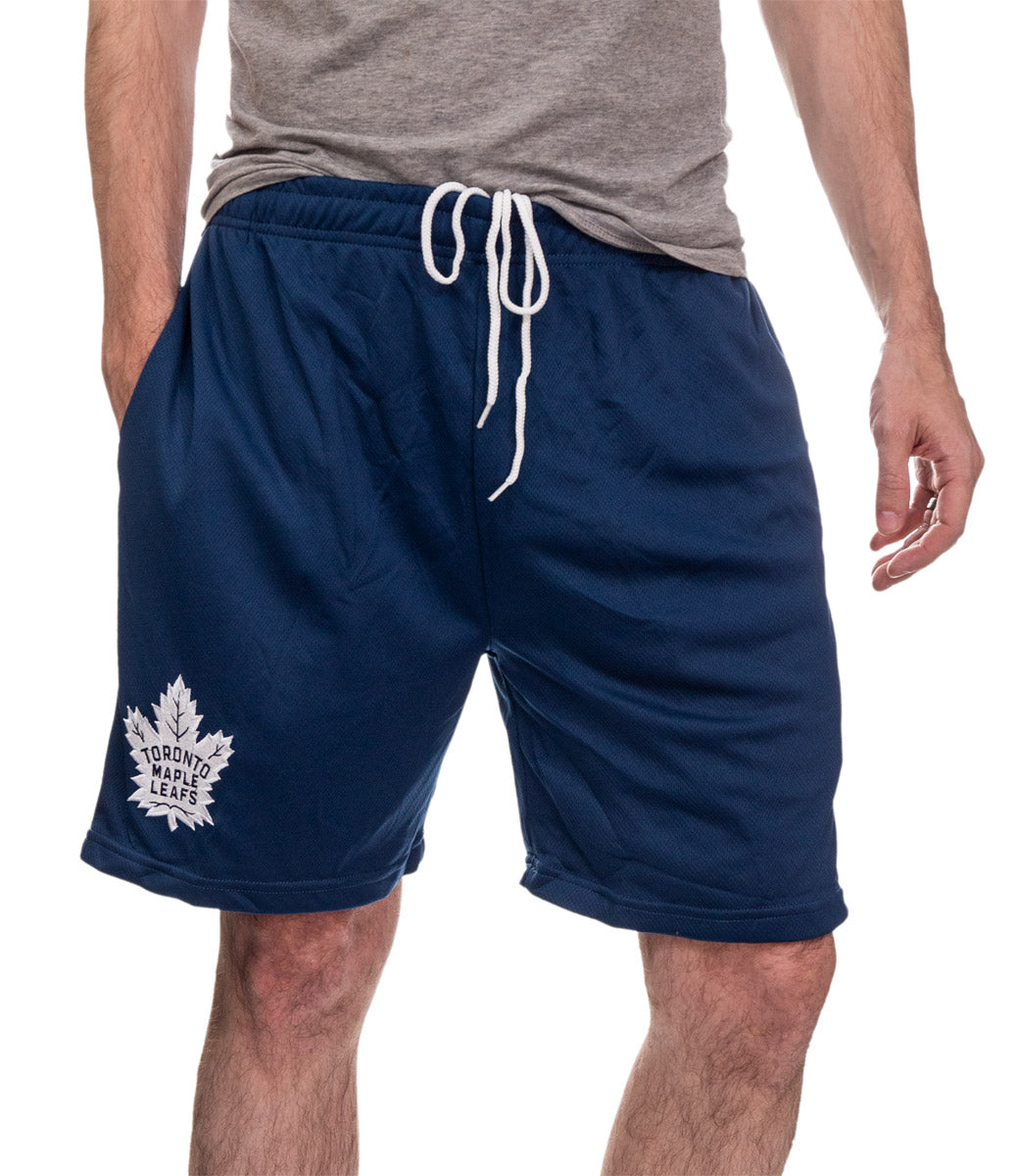 NHL Mens Air Mesh Shorts-Toronto Maple Leafs Front