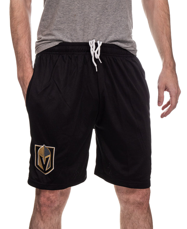 NHL Mens Team Air Mesh Shorts-Vegas Golden Knights Front