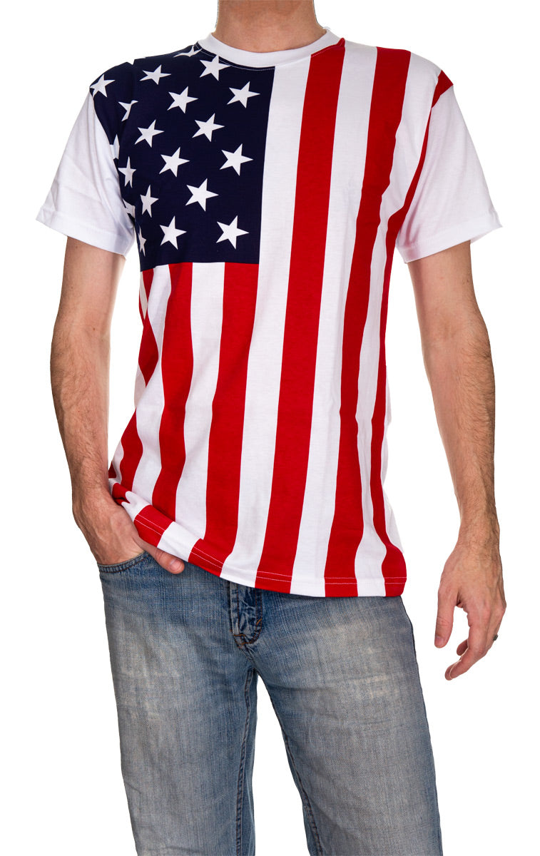 Mens USA Flag T-Shirt