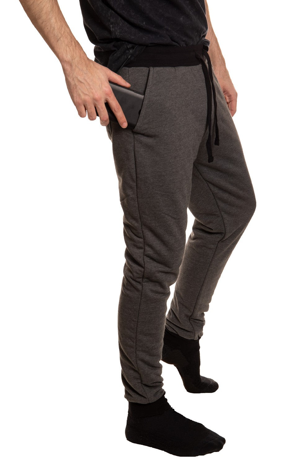 Anaheim Ducks Sherpa Lined Sweatpants with Pockets