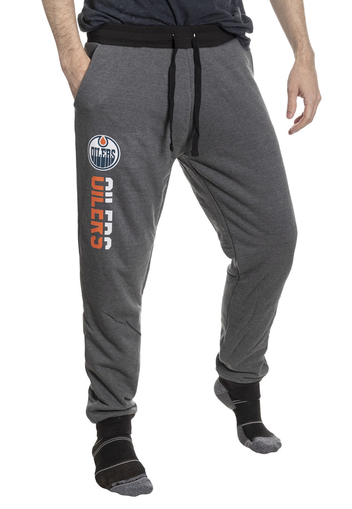 Edmonton Oilers Sherpa Lined Sweatpants with Pockets