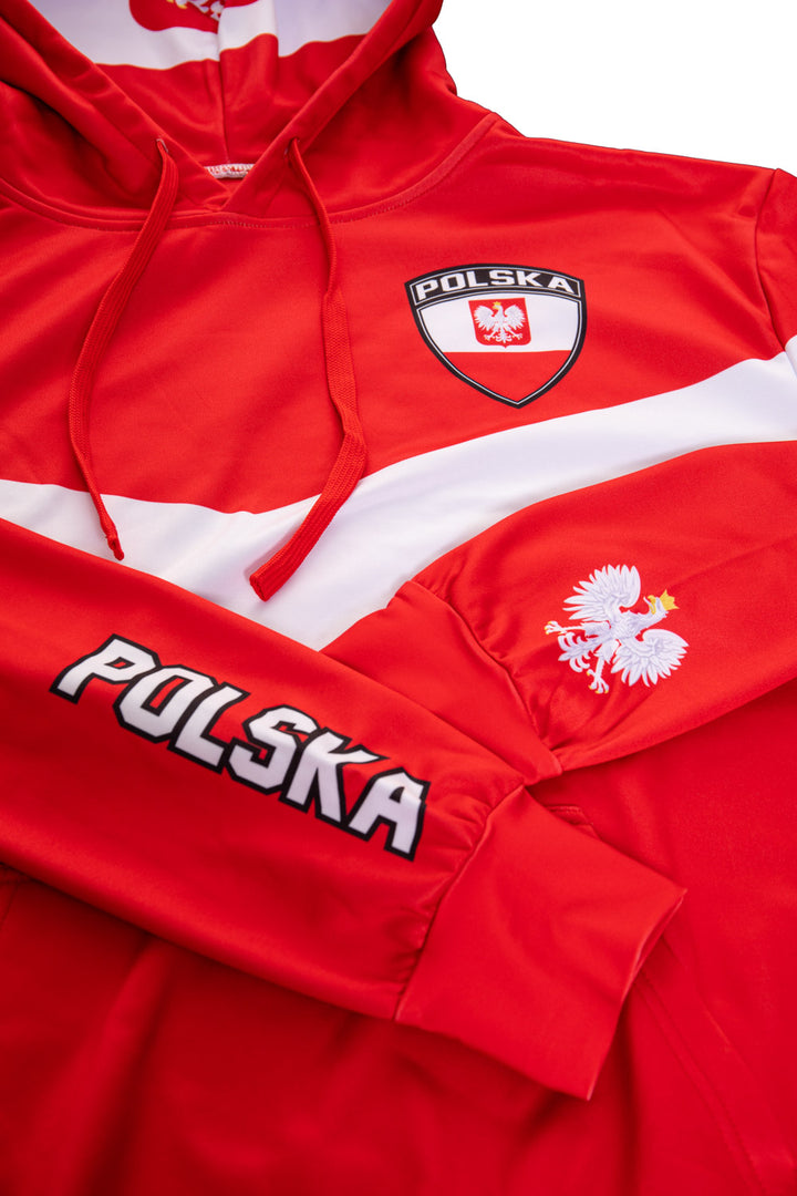 Poland World Soccer Sublimated Hooded Sweatshirt