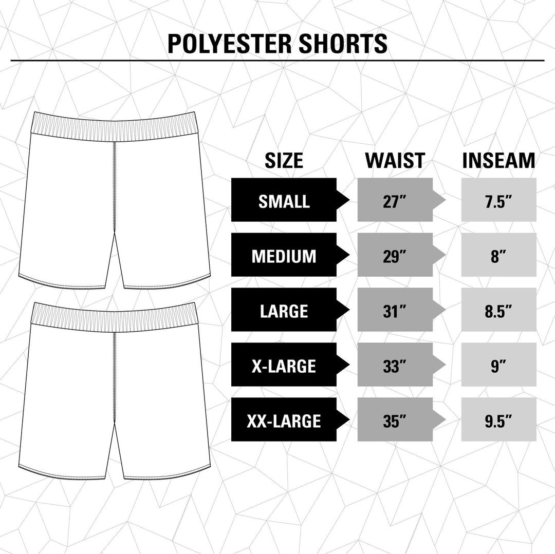 Carolina Hurricanes Quick Dry Shorts Size Guide