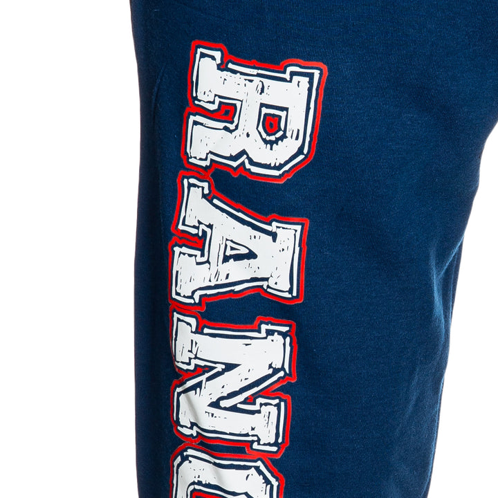 New York Rangers Premium Fleece Sweatpants Close Up of Rangers Print.