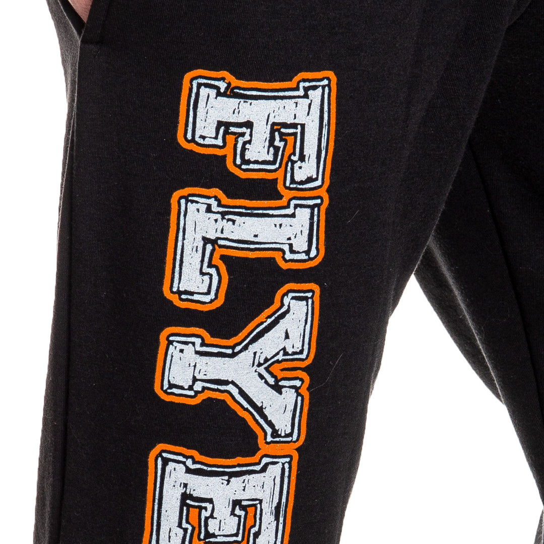 Philadelphia Flyers Premium Fleece Sweatpants Close Up of Flyers Print.