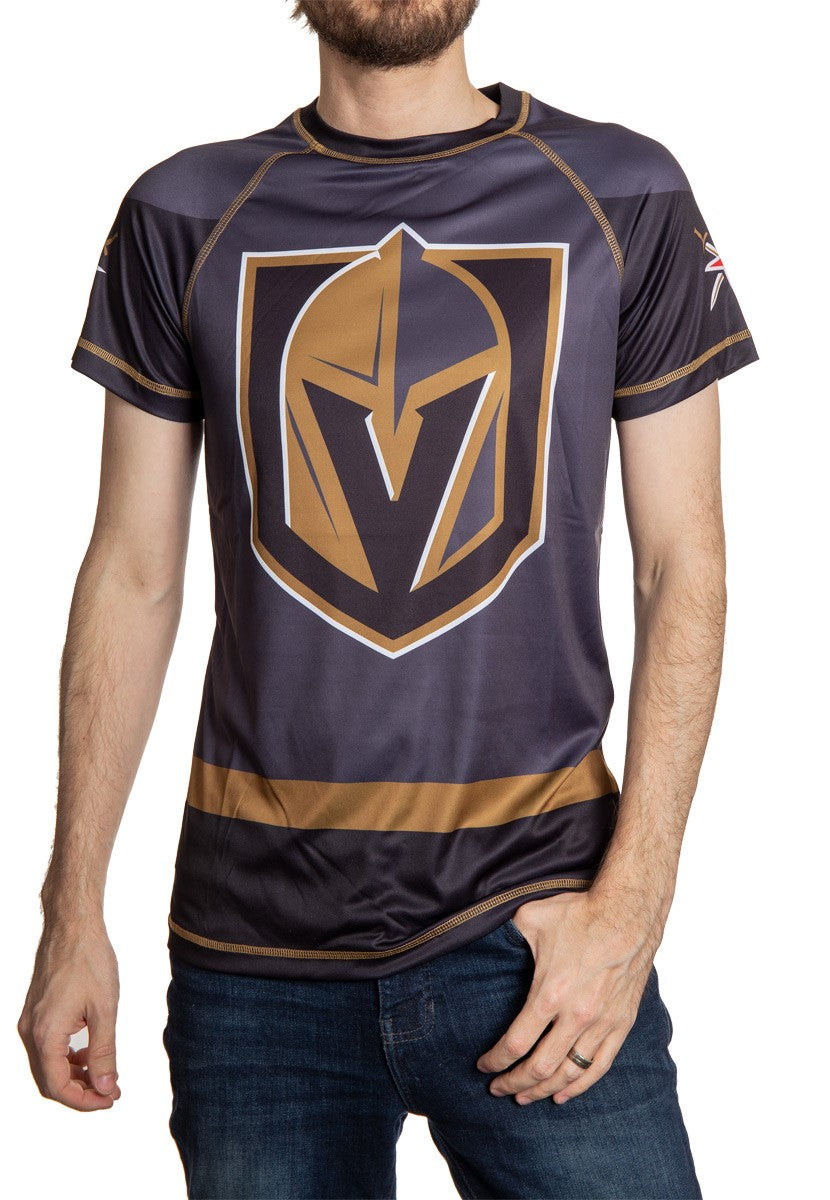 Vegas Golden Knights Short Sleeve Game Day Jersey Front View.
