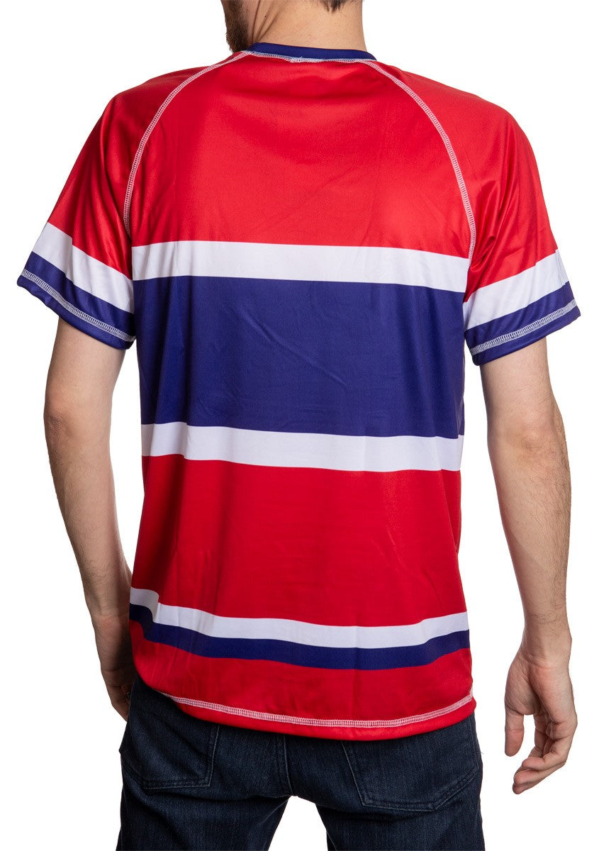 Montreal Canadiens Short Sleeve Game Day Jersey Back View.