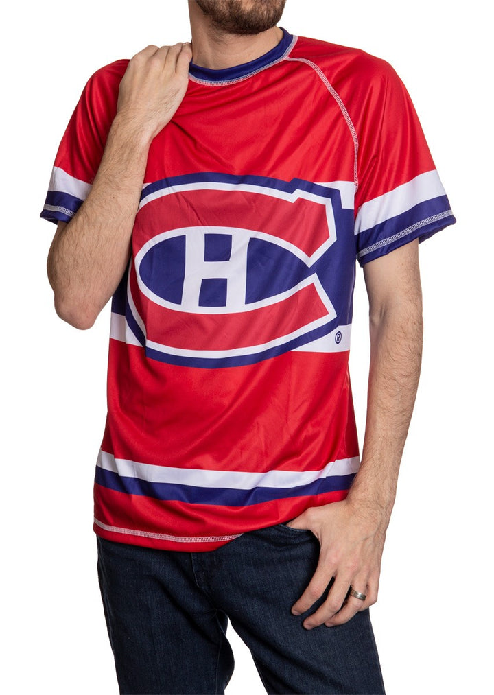 Montreal Canadiens Short Sleeve Game Day Jersey Front View.