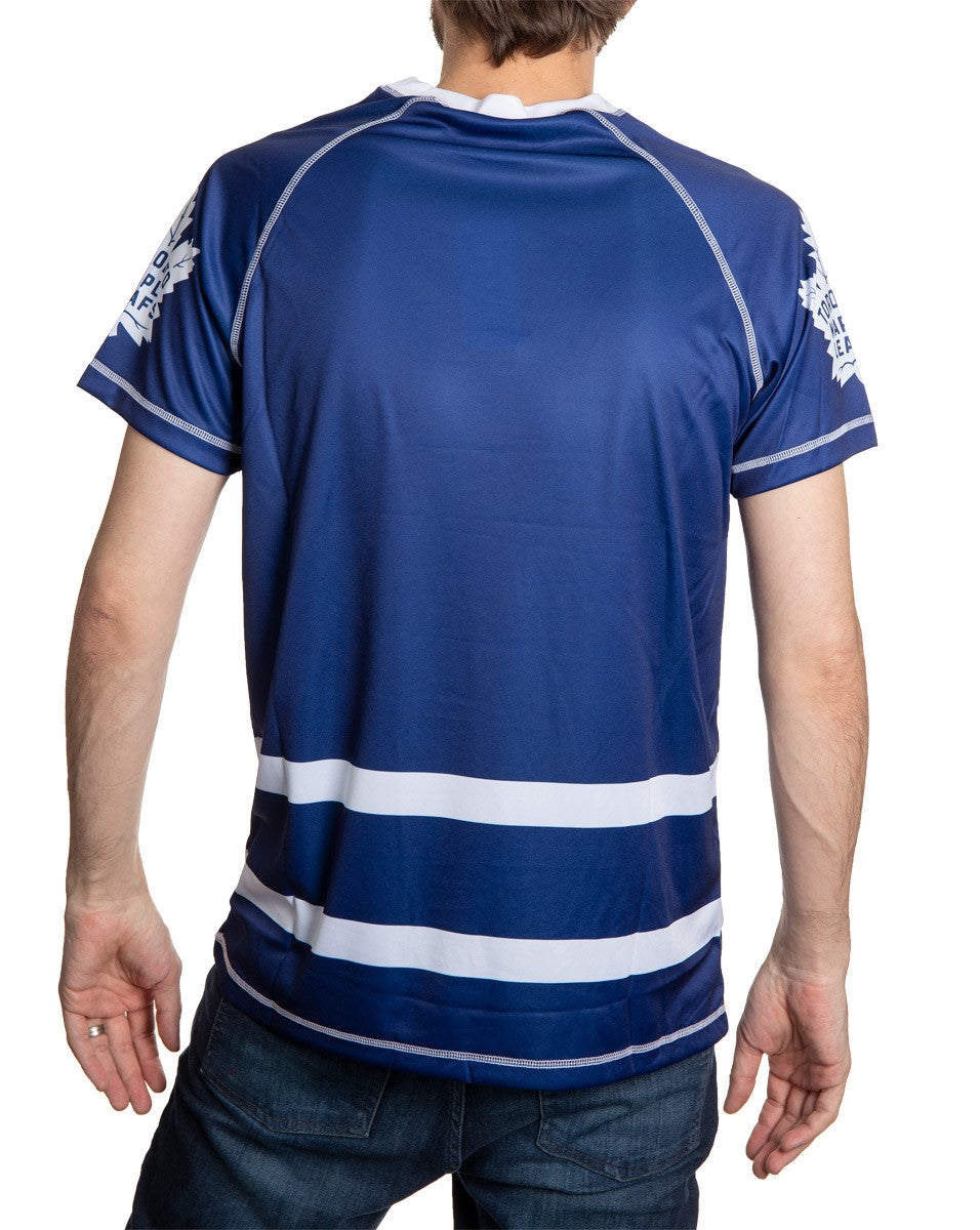 Toronto Maple Leafs Short Sleeve Game Day Jersey Back View.
