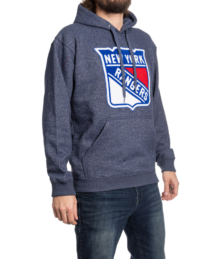 New York Rangers Unisex Nantucket Hoodie with Chenille Logo Crest