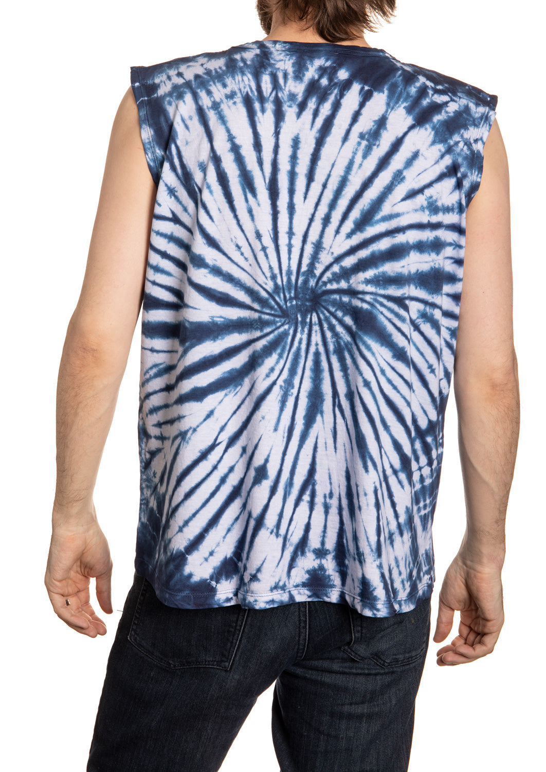 Seattle Kraken Spiral Tie Dye Sleeveless Shirt for Men