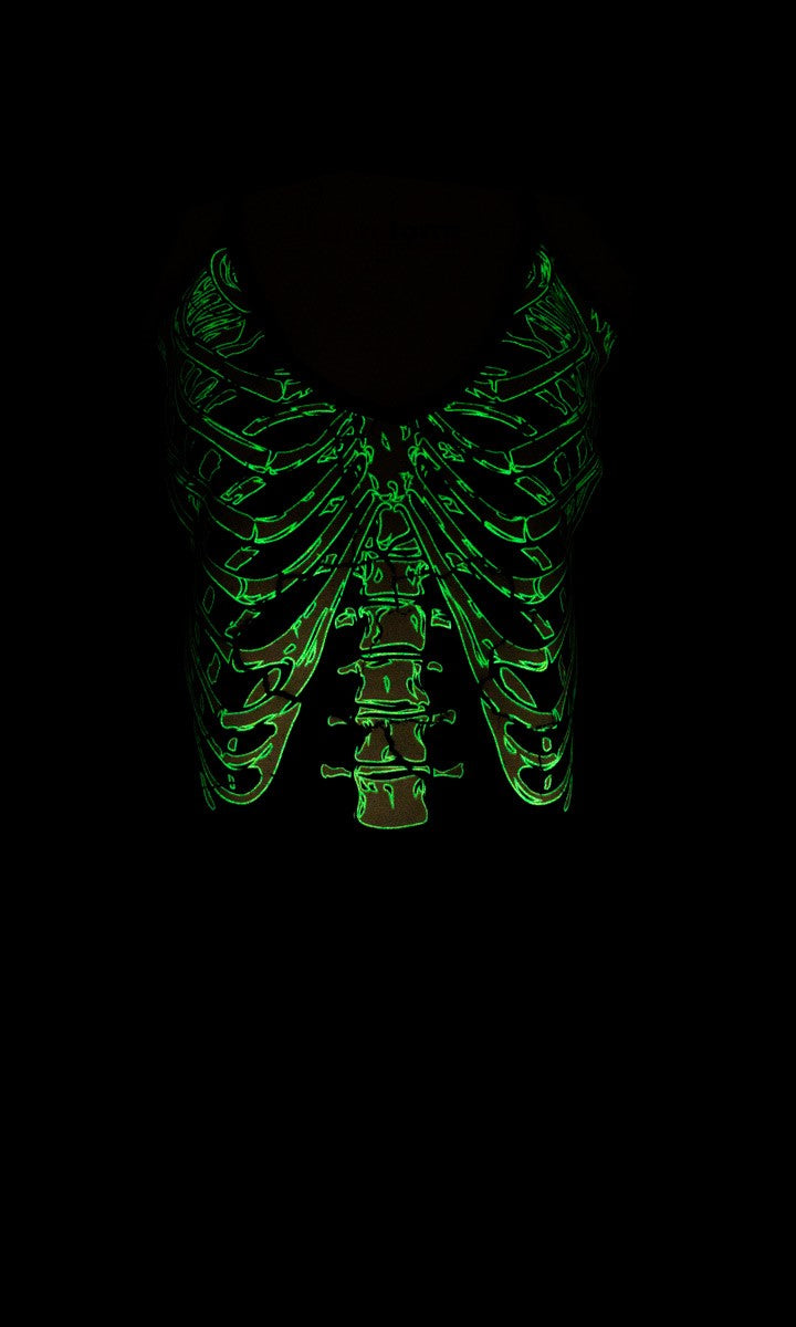 Ladies' Glow-in-The-Dark Skeleton Cover-up Dress