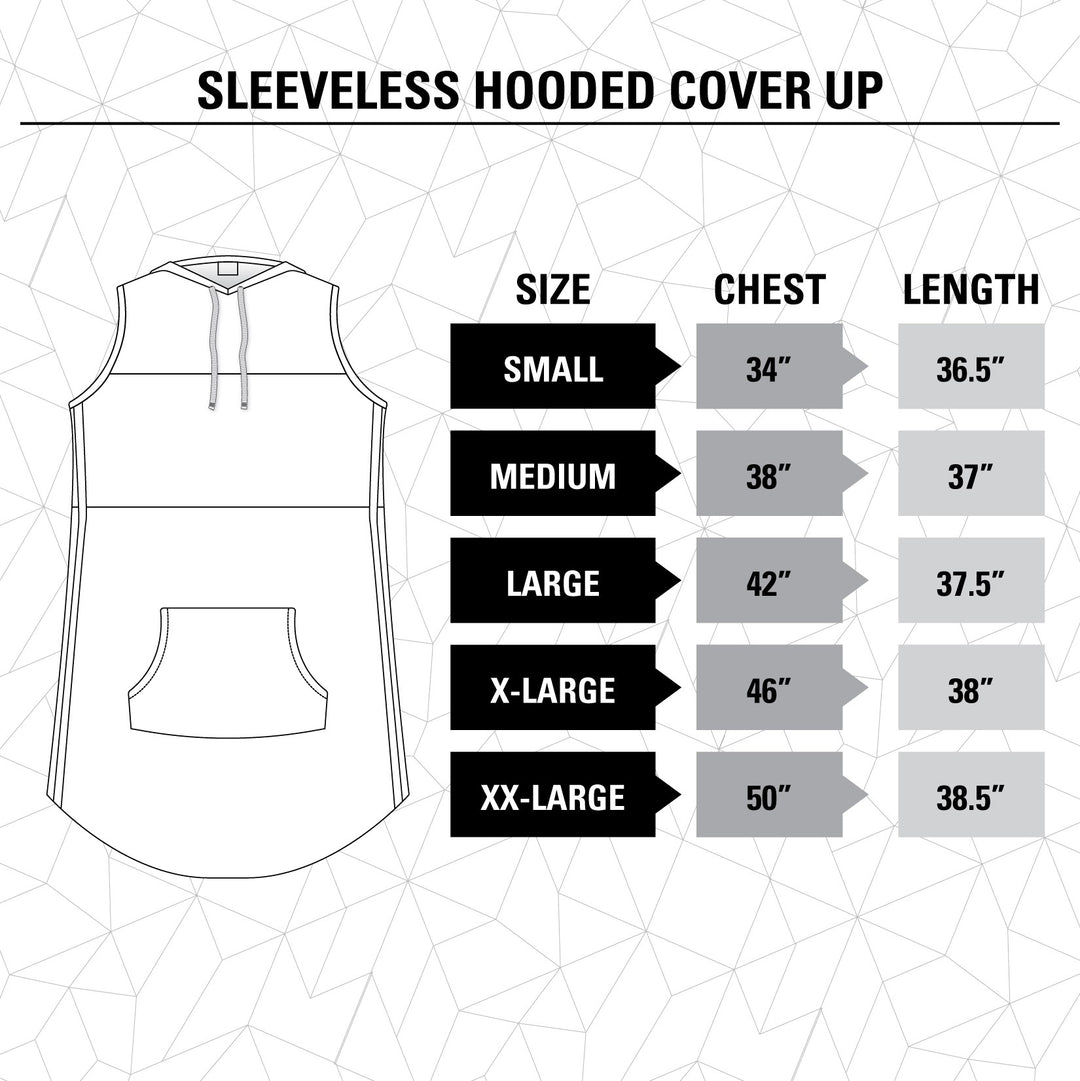 Boston Bruins Sleeveless Hooded Cover-Up Size Guide.