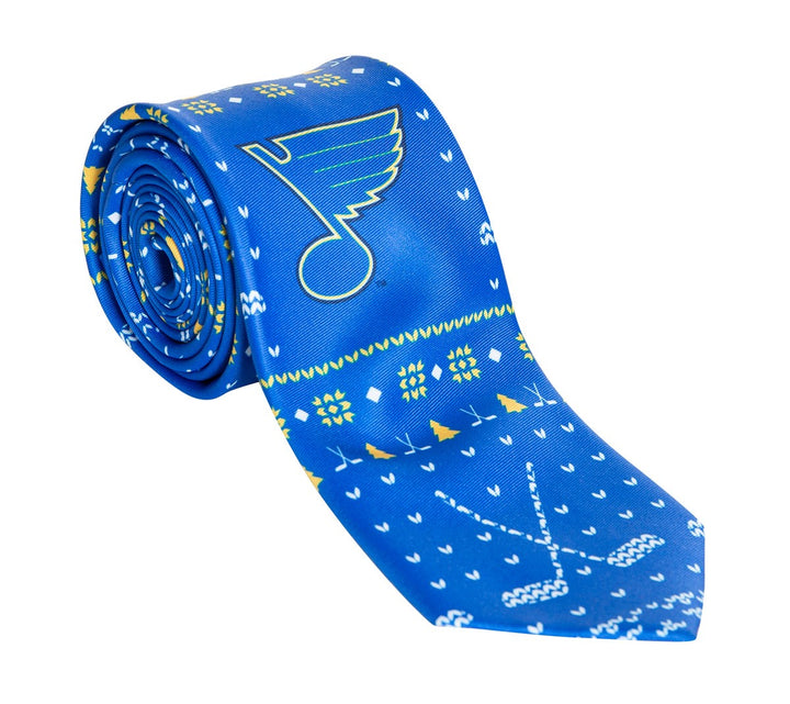 St. Louis Blue Ugly Christmas Tie.