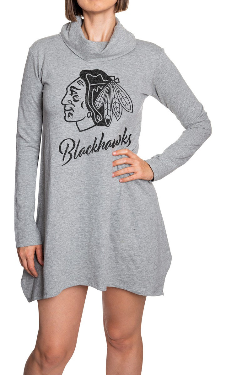 NHL Ladies Official Cowlneck Tunic- Chicago Blackhawks Front