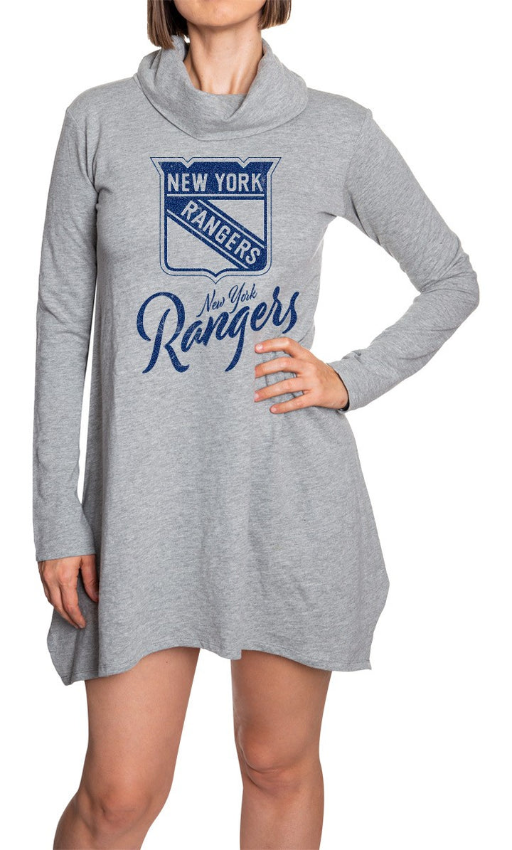 NHL Ladies Official Cowlneck Tunic- New York Rangers Front