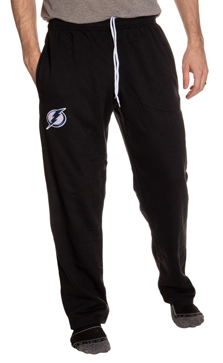 Tampa Bay Lightning Embroidered Logo Sweatpants Front View